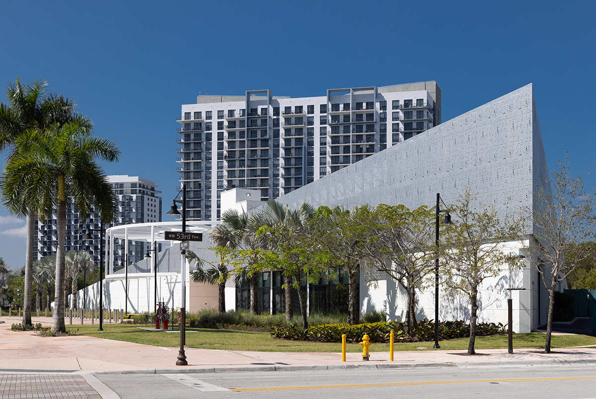 Architectural view of the Doral Cultural Center  Miami, FL